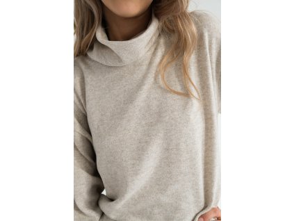 Turtleneck sweater beige (Velikost L)