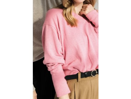 Sweater V-neck pink (Velikost L)