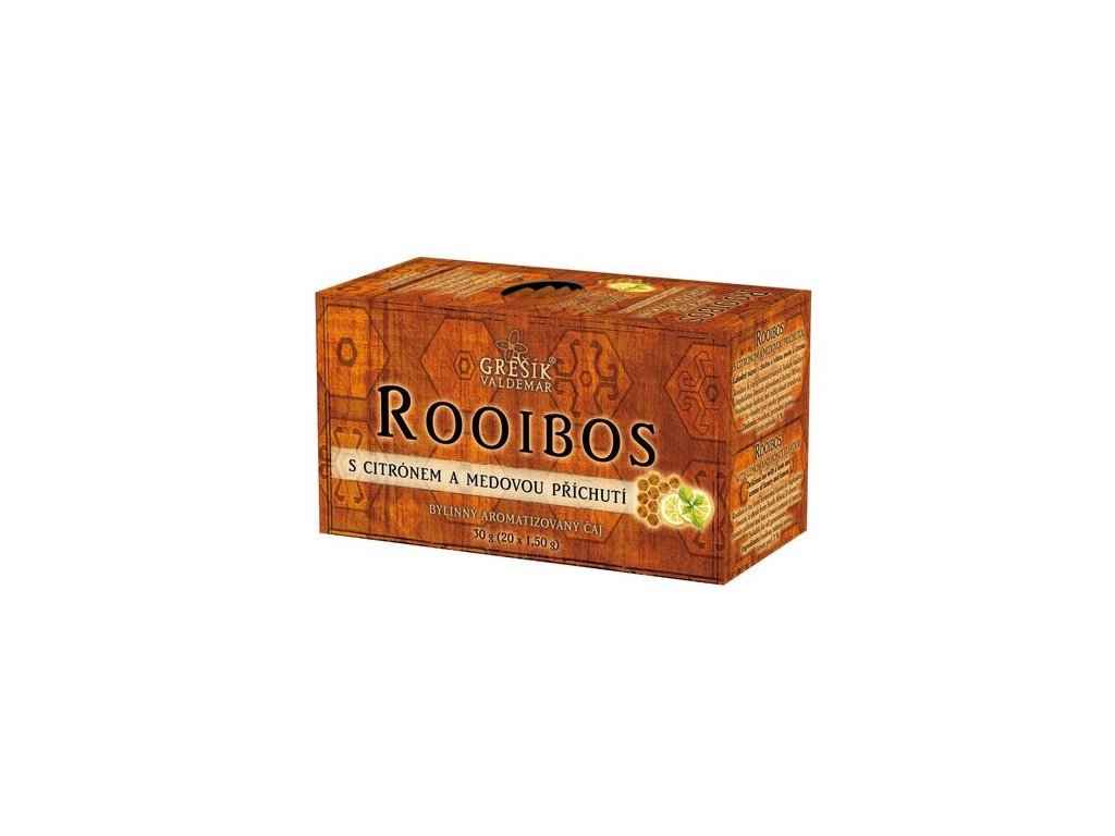 Grešík Rooibos s citrónem a medovou příchutí 20 x 1,5 g přebal