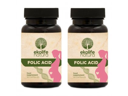 Ekolife Natura Folic Acid 30 kapslí (Kyselina listová)