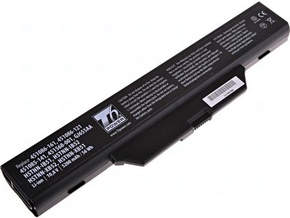 Baterie T6 Power pro notebook Compaq HSTNN-FB51, Li-Ion, 10,8 V, 5200 mAh (56 Wh), černá