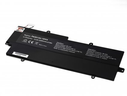 Baterie T6 Power pro Toshiba Portege Z930 serie, Li-Poly, 14,8 V, 3200 mAh (47 Wh), černá