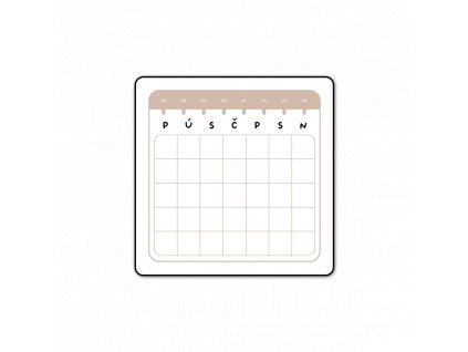 Samolepky mini Kalendář (12ks)