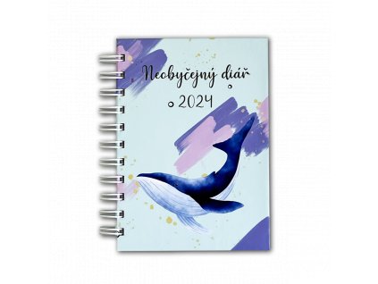 Diary cover A6 whale