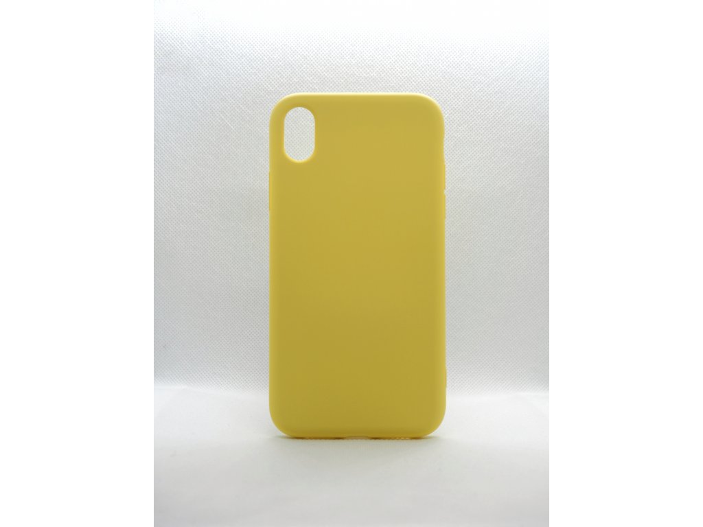 Silikonový TPU kryt iPhone X / Xs žlutý