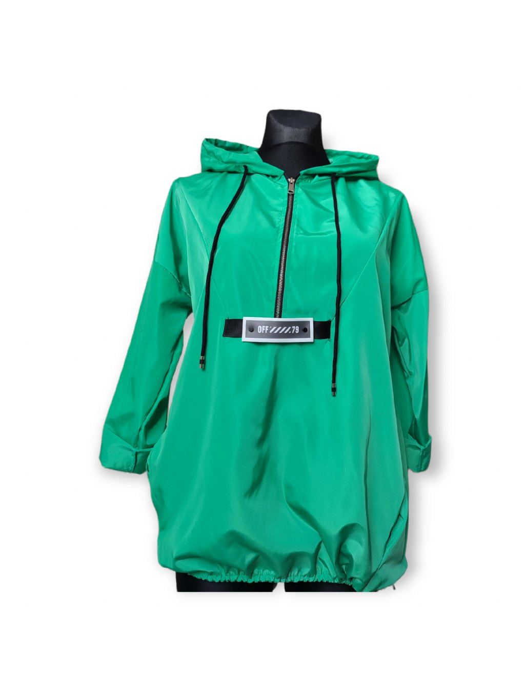 Volnočasová lehká jarní bunda zelená, univerzální velikost