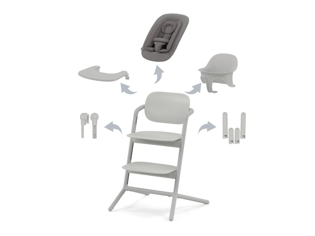 CYBEX LEMO 4v1 Dětská židlička - Suede Grey / Mid Grey