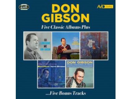 DON GIBSON - Five Classic Albums Plus (Oh Lonesome Me / That Gibson Boy / Look Whos Blue / Sweet Dreams / Some Favorites Of Mine) (CD)