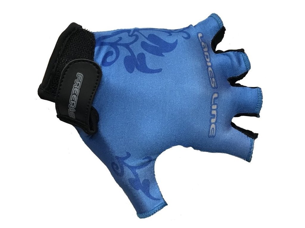 Cyklistické rukavice FREERACE Lady dámské modrá
