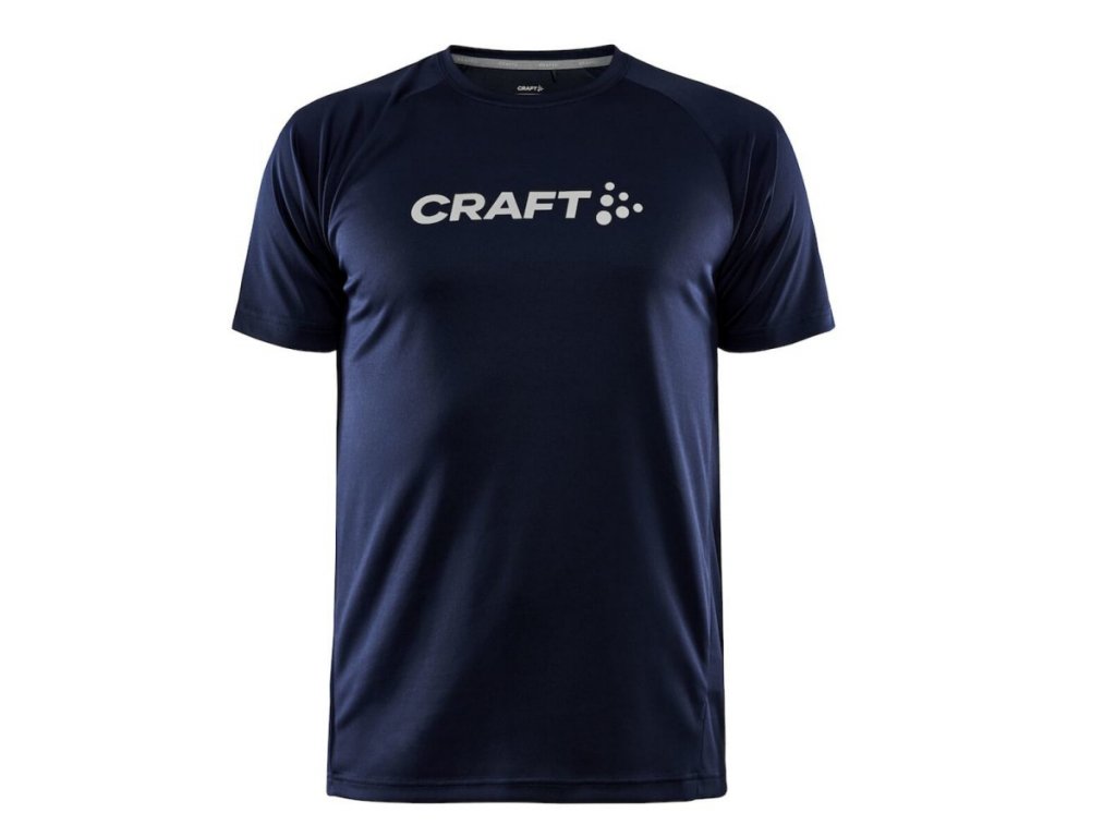 Triko s krátkým rukávem CRAFT Core Unify Logo pánské tmavá modrá