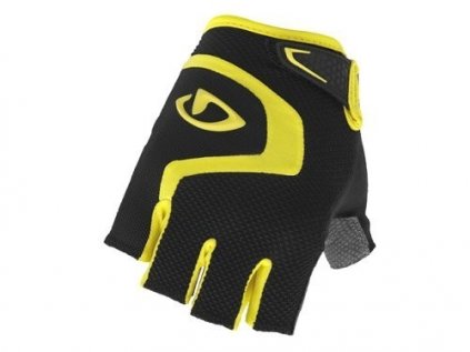 Cyklistické rukavice GIRO Bravo žlutá-černá
