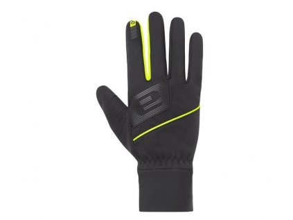 Cyklistické rukavice ETAPE Everest WS+ černá-žlutá fluo