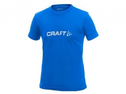 Triko s krátkým rukávem CRAFT Run Logo dětské modrá