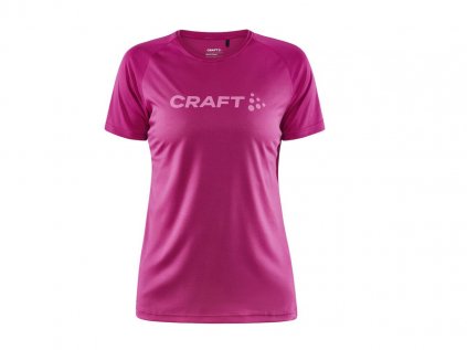 Triko s krátkým rukávem CRAFT Core Unify Logo dámské růžová