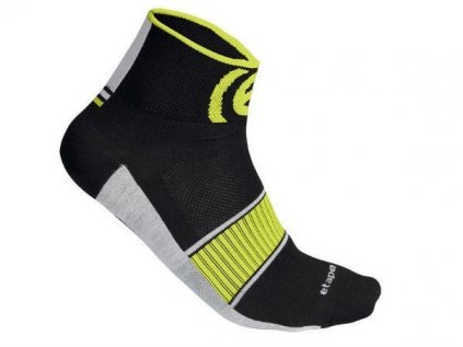 Cyklo ponožky ETAPE Sox černá-žlutá fluo