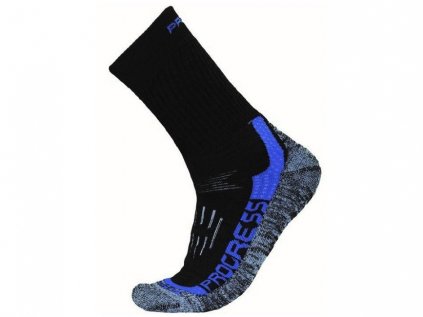 Trekové ponožky PROGRESS X-Treme Merino černá-modrá