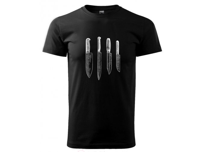 pánské tričko pro kuchaře kuchařské nože