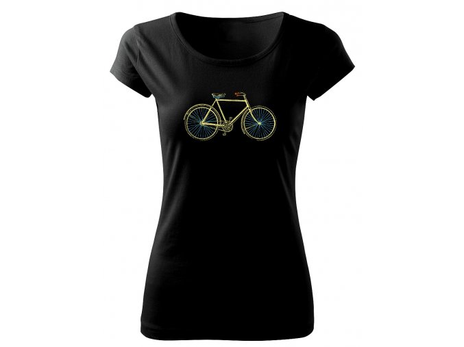 retro kolo tričko pro cyklistu dámské