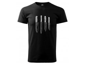 pánské tričko pro kuchaře kuchařské nože