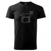 koza sánská pánské tričko s obrázkem kozy