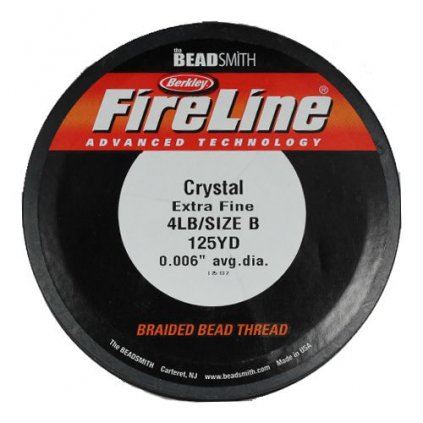 BEAD SMITH®FIRE LINE 4LB/B niť Crystal