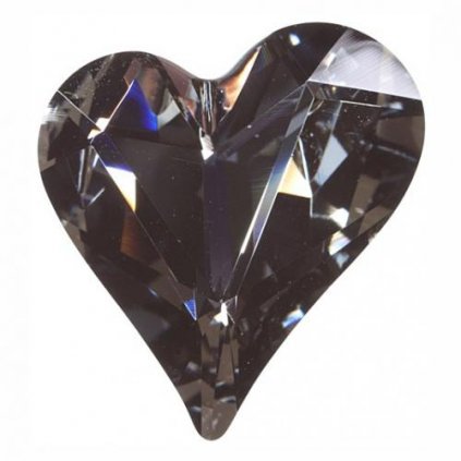 Swarovski® Crystals Sweet Heart 4809 13/12mm Silver Night F