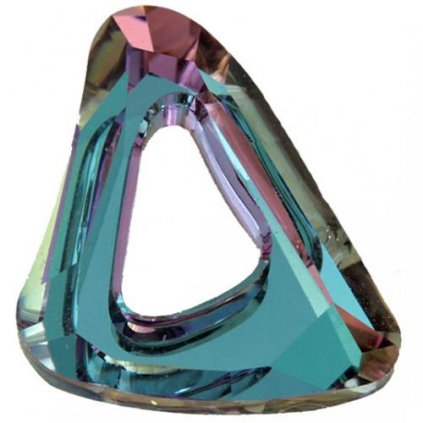 Swarovski® Crystals Oraganic Cosmic Triangle 4736 20mm Vitrail Light