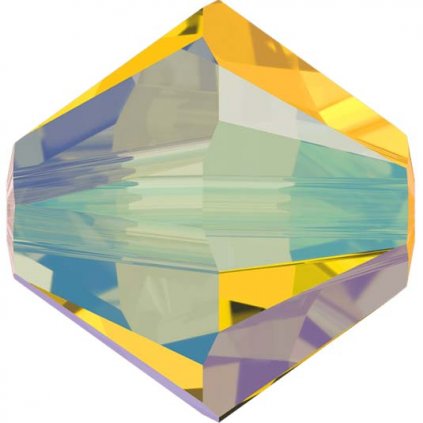 Swarovski® Crystals Xilion Beads 4mm Light Topaz Shimmer2x