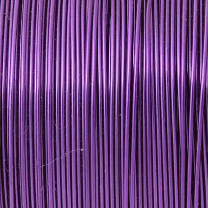 Dekoračný drôtik hliníkový 0,7mm/10m fialová