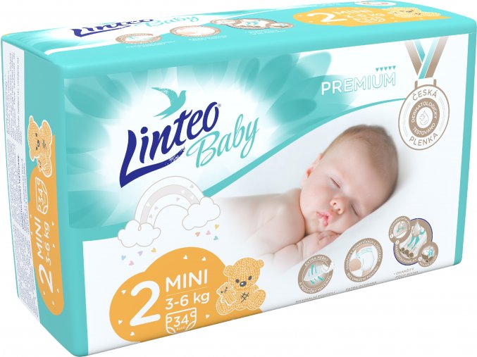 Plenky Linteo Baby Premium MINI – 34 ks