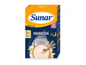 Sunar Krupicová vanilková mléčná kaše na dobrou noc (210 g)