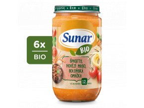 Sunar BIO Boloňské špagety (6x235g)