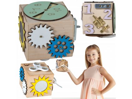 Montessori drevená kocka - malá