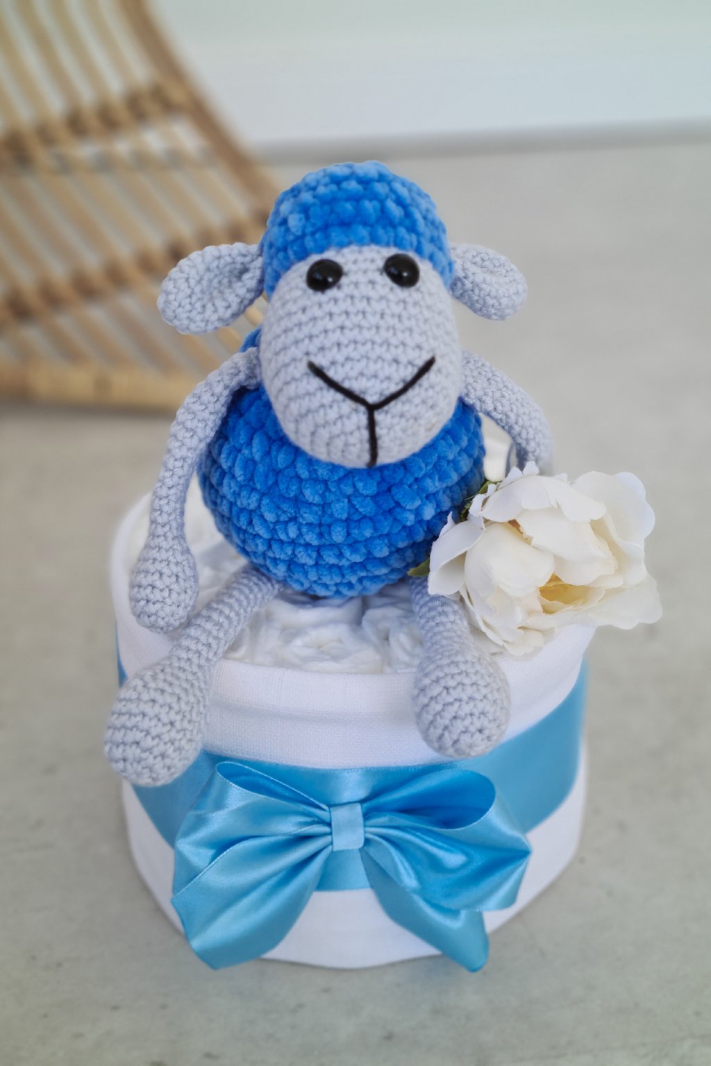 Plenkový dort s mimi modrou ovečkou