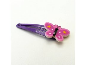 BVS0076A sponka do vlasu motylek fialovy
