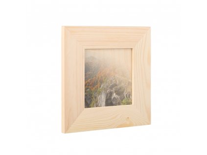 Dřevěný fotorámeček na zeď 18.5 x 18.5 cm