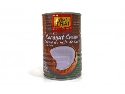 Kokosový krém - Real Thai 400ml  + Při koupi 12 a více kusů 3% Sleva