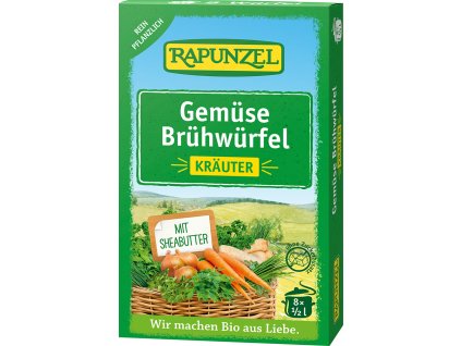 Bio zeleninový vývar bylinkový v kostce RAPUNZEL 8 ks  + Při koupi 12 a více kusů 3% Sleva