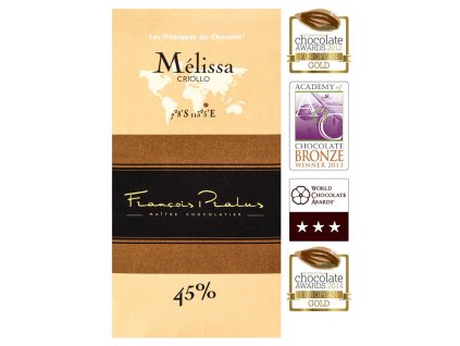 Mléčná čokoláda Francois Pralus Mélissa Criollo 45%
