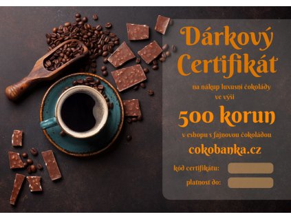 darkovy certifikat500Kc cokobanka cz