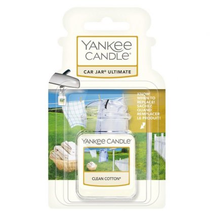 Yankee Candle - gelová visačka do auta Clean Cotton 1 ks