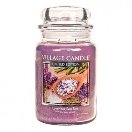 village candle vonna svicka lavender sea salt velka