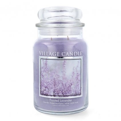 village candle frosted lavender svicka velka 1