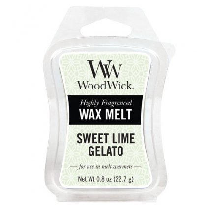 WoodWick vonný vosk Sweet Lime Gelato (Sladká zmrzlina) 23g