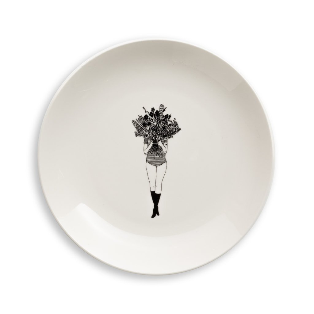 FLOWER GIRL porcelánový talíř