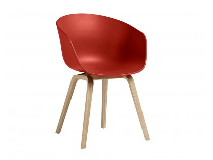 Židle Hay AAC 22 - dub, červená
