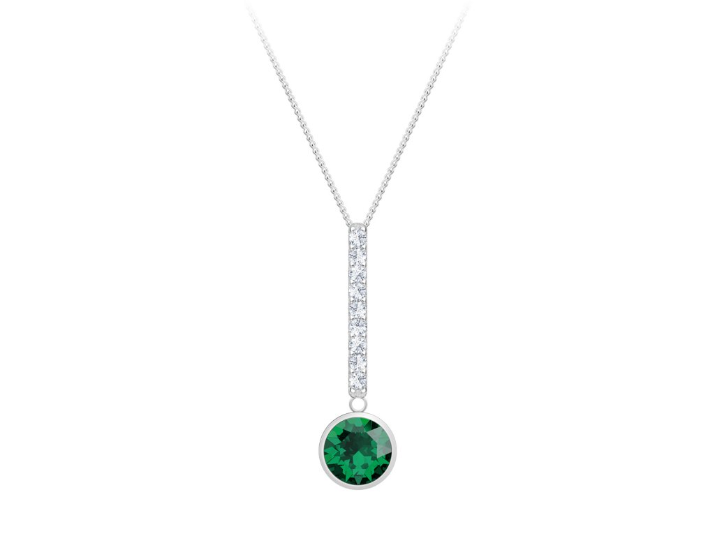 5291 stribrny privesek lucea s kubickou zirkonii preciosa emerald