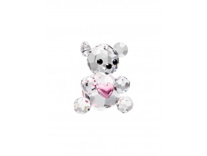 2136 sklenena figurka medvidek mini se srdcem z ceskeho kristalu preciosa