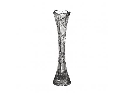 Bohemia Crystal broušená váza na květiny - Kost 80303/230 mm. Bohatý brus Klasik.