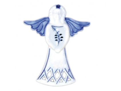 Vánoční ozdoba - anděl - cibulový porcelán 10606